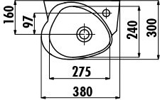 CK035-00CB00E-0000 COCUK БЕЗ ДЕКОРА Раковина 35 см детская Creavit  - Вид №1