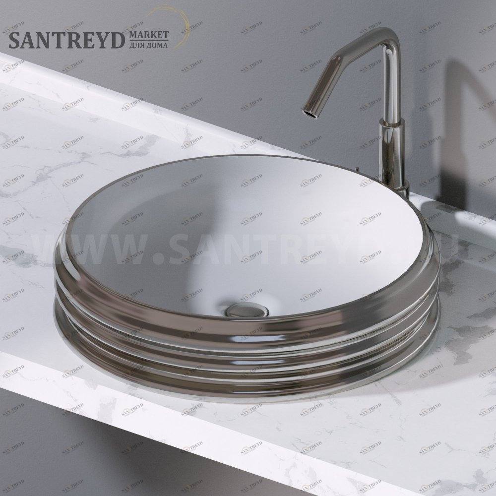 L608251 Накладная раковина на столешницу  круглая A. e T. Italia GLASS AeT ITALIA