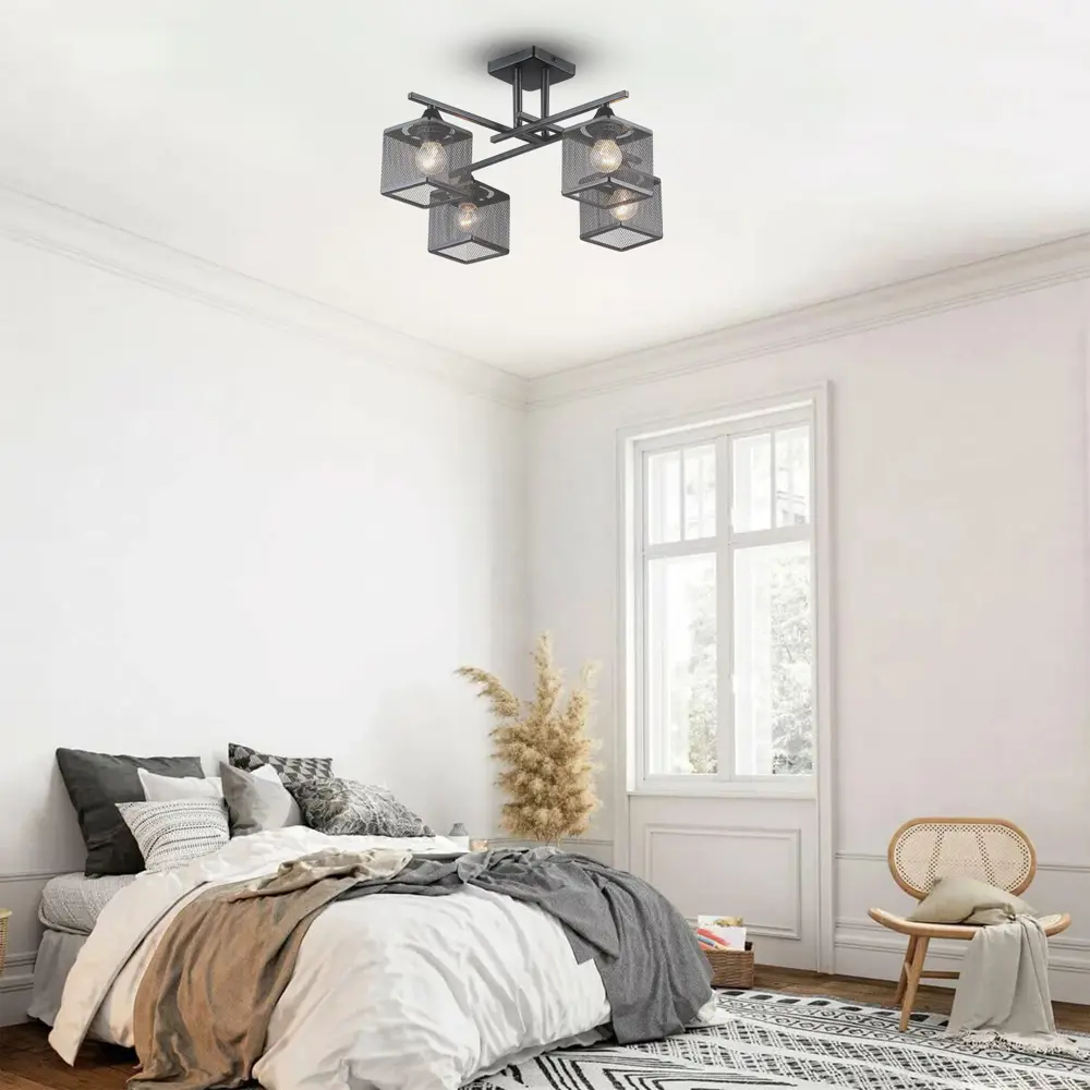 Люстра СЕМЬ ОГНЕЙ Флави - индустриальный светильник с 4 плафонами 89421934 STLM-1563735 - Вид №10