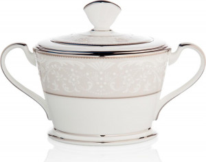 32096 Noritake Сахарница Noritake "Серебряный дворец" 300мл Фарфор костяной