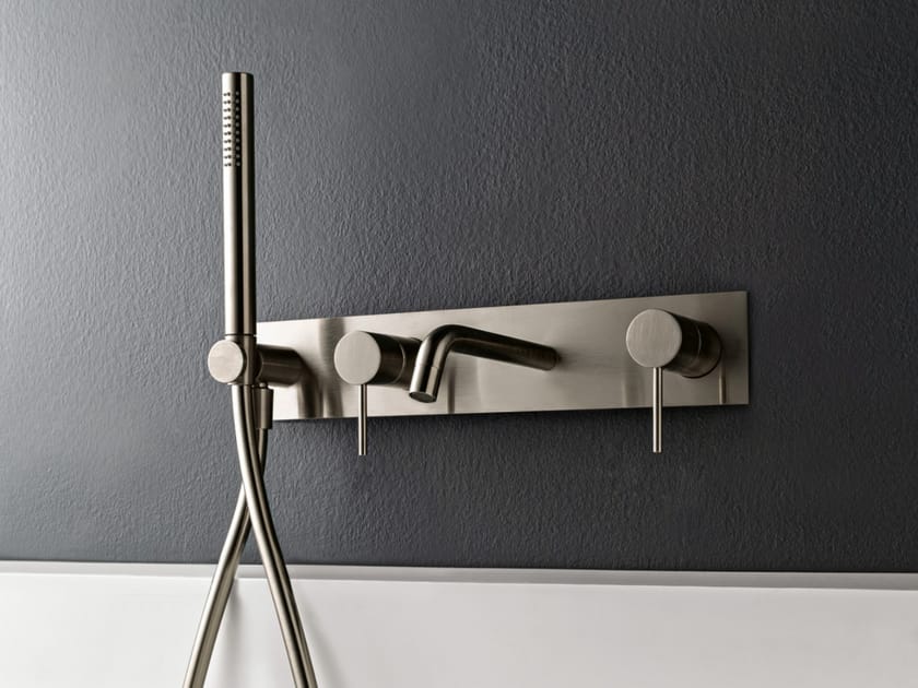 Латунный утопленный настенный набор для ванны с пластиной Rubinetterie Treemme Up+ ARCH-00123162