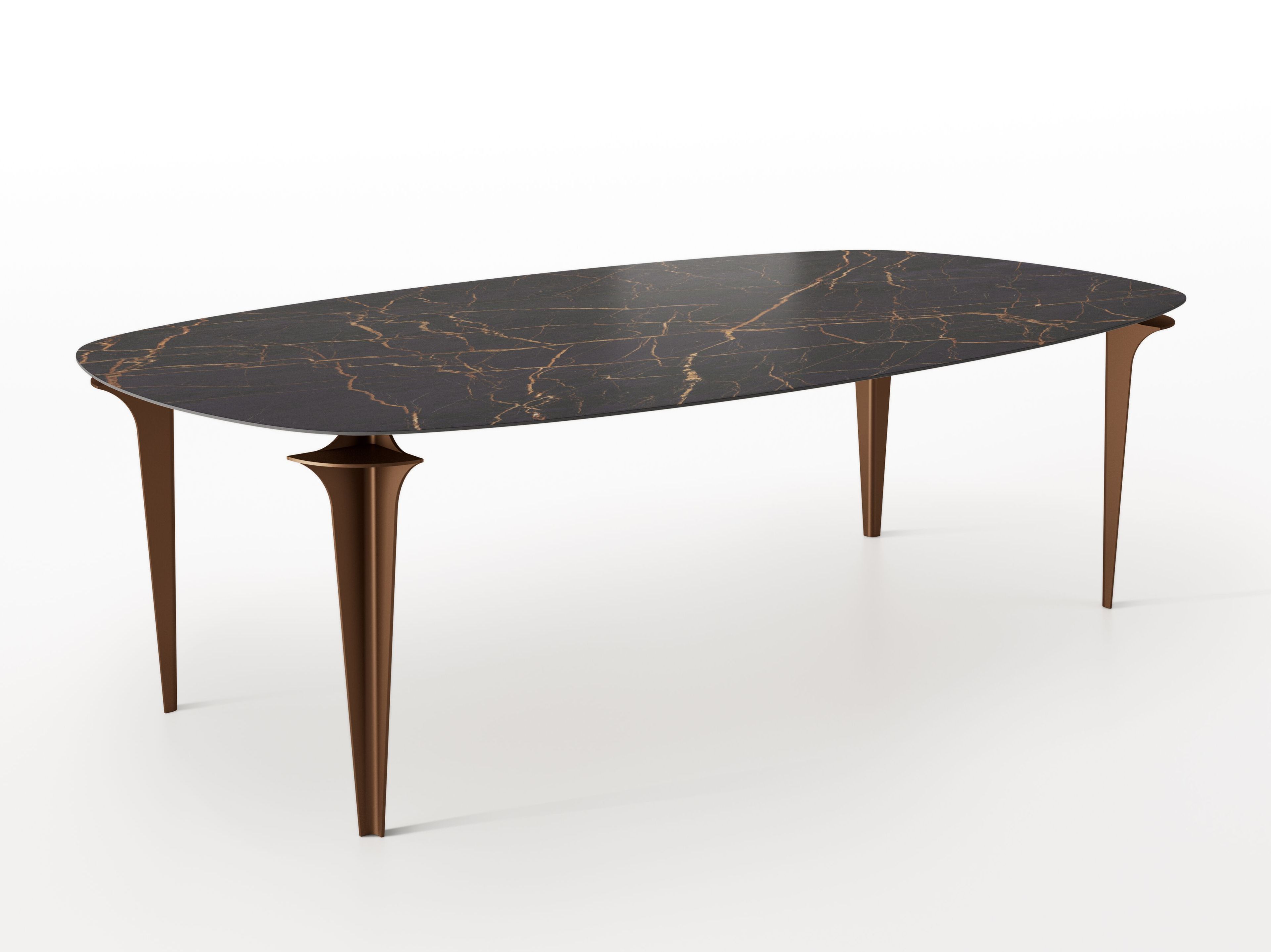 Овальный керамический обеденный стол Bizzotto Italia Нара ARCH-00120355