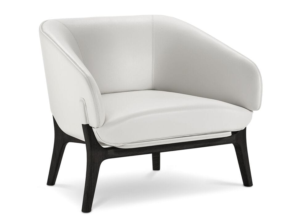 Кресло с подлокотниками из ткани и кожи i 4 Mariani Savile Row ARCH-00075627 - Вид №3