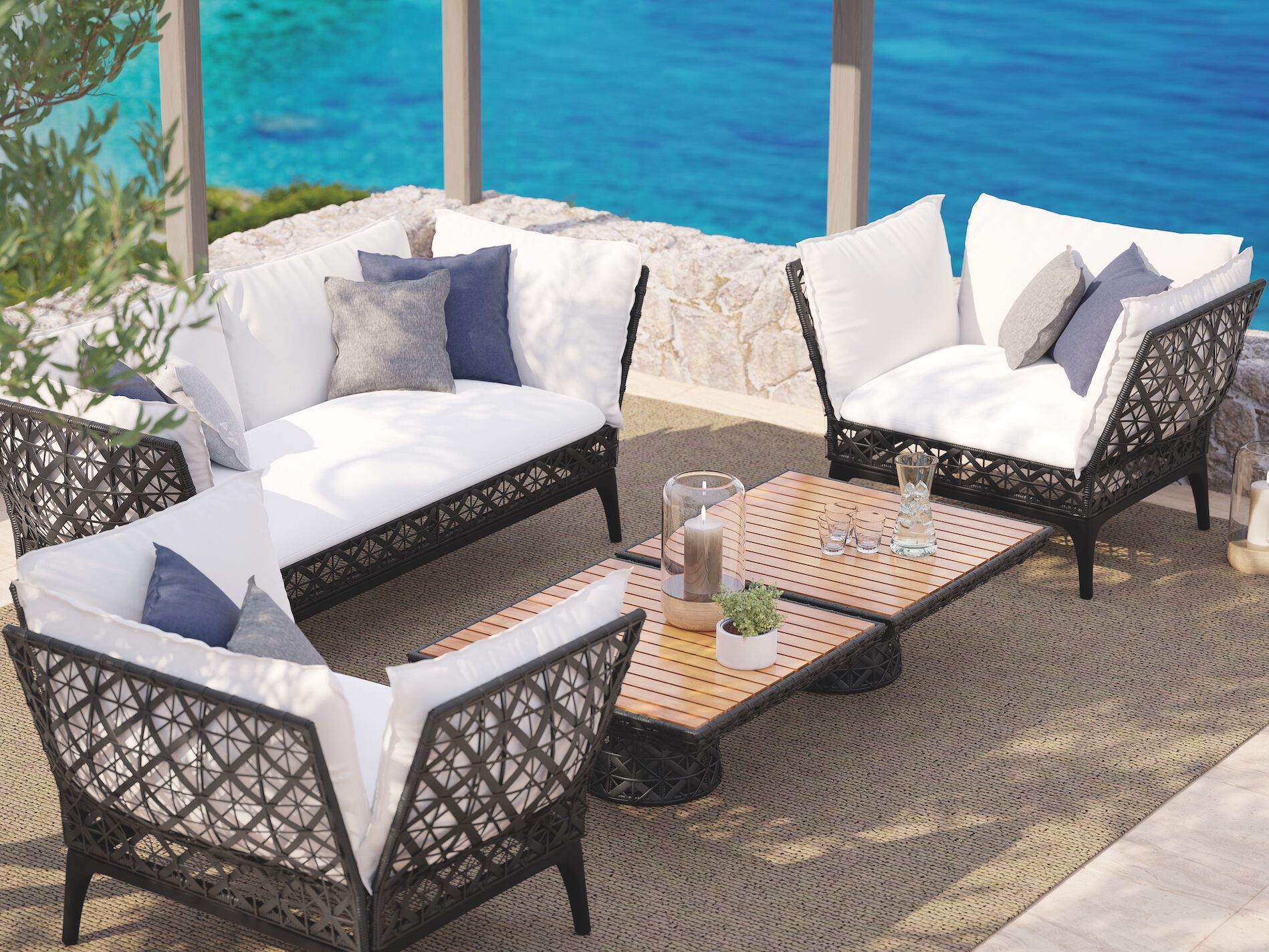 Садовое кресло из смолы с подлокотниками Walters Reverie ARCH-00106798 - Вид №2