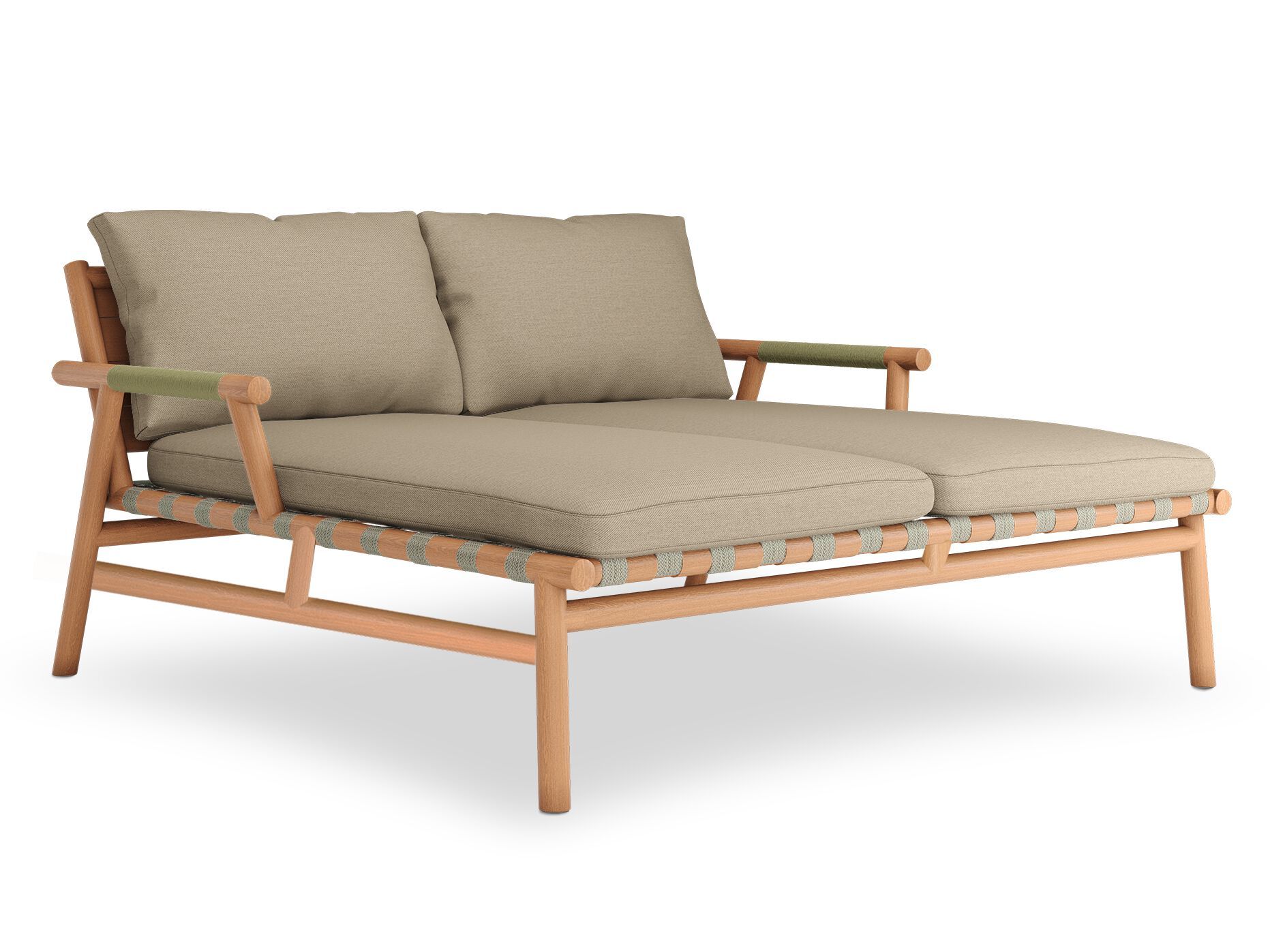 Садовая кровать из Sunbrella® и тика YAAZ Uz ARCH-00021974