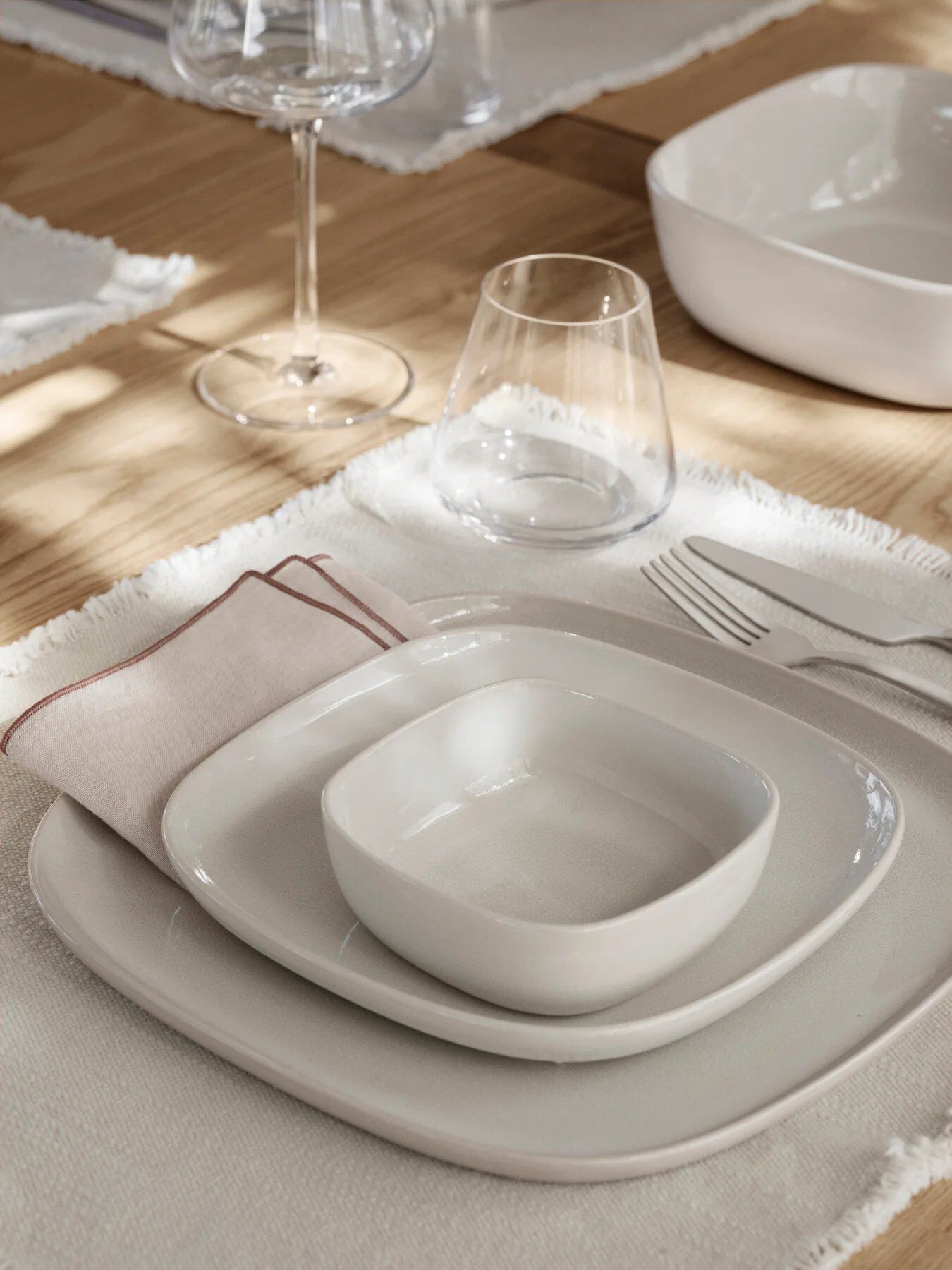 Квадратная десертная тарелка из керамогранита blomus Vahlo ARCH-00110203 - Вид №5