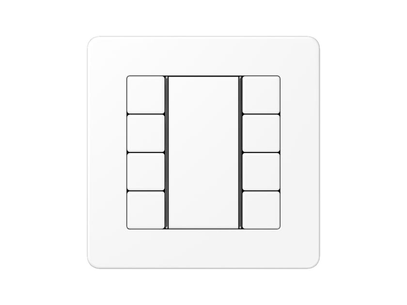 Матовый альпийский белый восьмикратный переключатель F50 JUNG ARCH-00100018