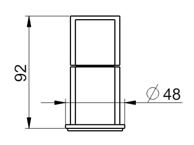Пульт дистанционного управления из нержавеющей стали Rubinetterie Frattini Borgia ARCH-00006229 - Вид №1