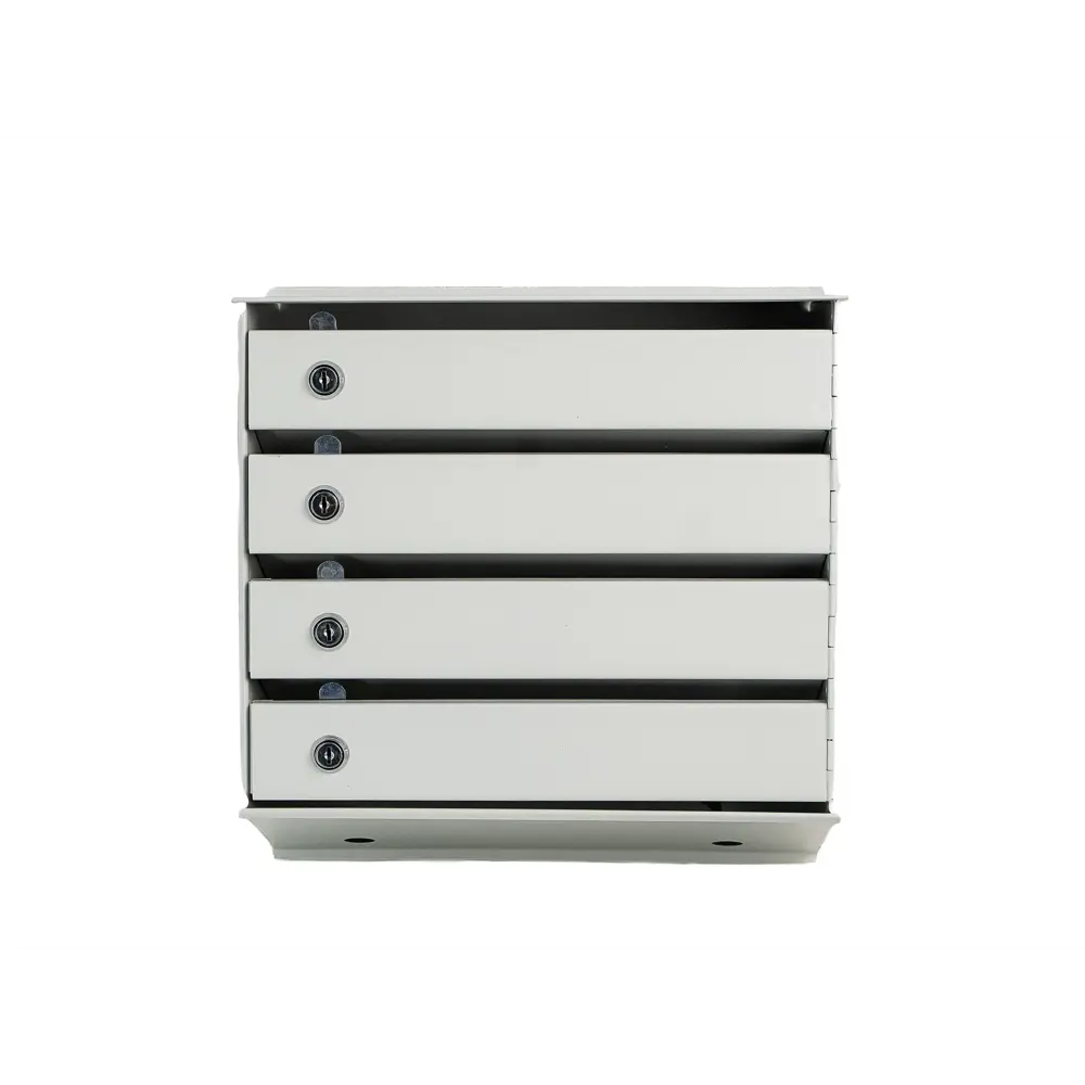 Почтовый ящик секционный вертикальный 4, металл, цвет серый Santreyd STLM-2015170 - Вид №1