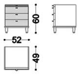 OPERA CONTEMPORARY Прямоугольная тумбочка из дерева с ящиками Dimitri sun-id-1476175 - Вид №3