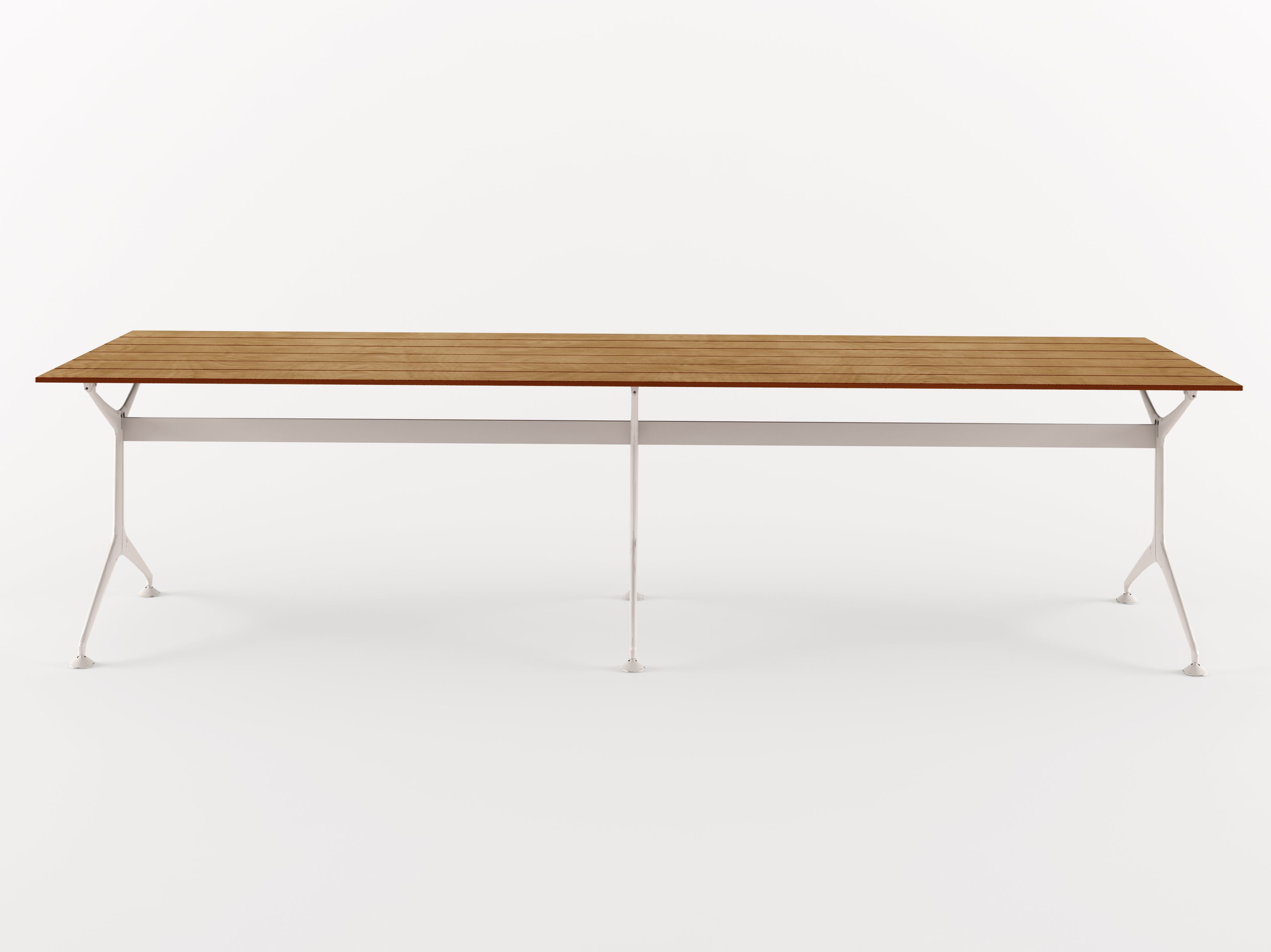 Алюминиевый и деревянный прямоугольный садовый стол Alias Tech Wood ARCH-00085694