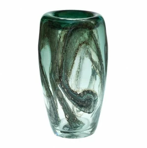 Ваза стеклянная зеленая 34 см от Garda Decor GARDA DECOR ДИЗАЙНЕРСКИЕ 113770 Зеленый