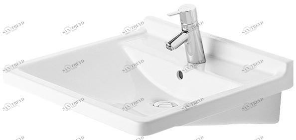 030960 Подвесная раковина настенная овальная Duravit Starck 3 белая