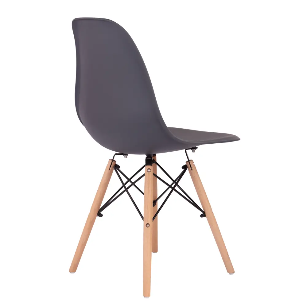 Стул Fitz STF-03-02 47x45x43 см ножки дерево/коричневый сиденье полипропилен цвет темно-серый 87746733 STLM-2174059 Santreyd  - Вид №3