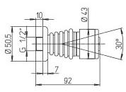 Paini - 50CR721 душевая форсунка  - Вид №1