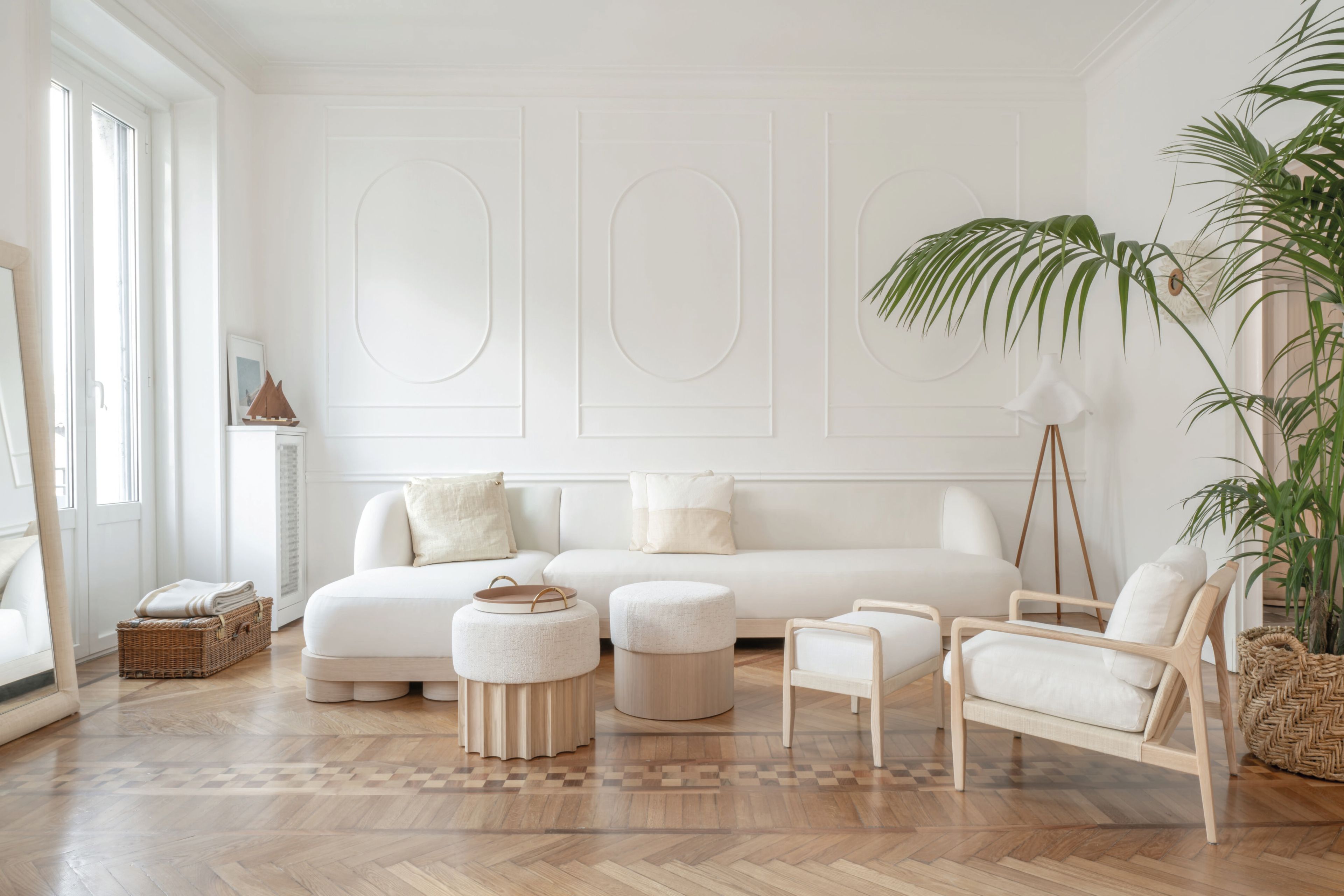 Модульный тканевый диван с полуостровом DOM EDIZIONI коллекция Ривьера ARCH-00090829 - Вид №1