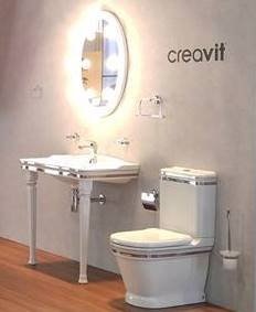 AN360-11CB00E-AD00 ANTIK Унитаз напольный ДЕКОР ЗОЛОТО Creavit Antik  - Вид №5