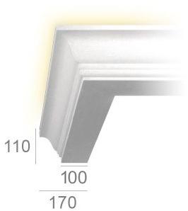 GESSO Гипсовая рамка для непрямого освещения sun-id-1382955 - Вид №2