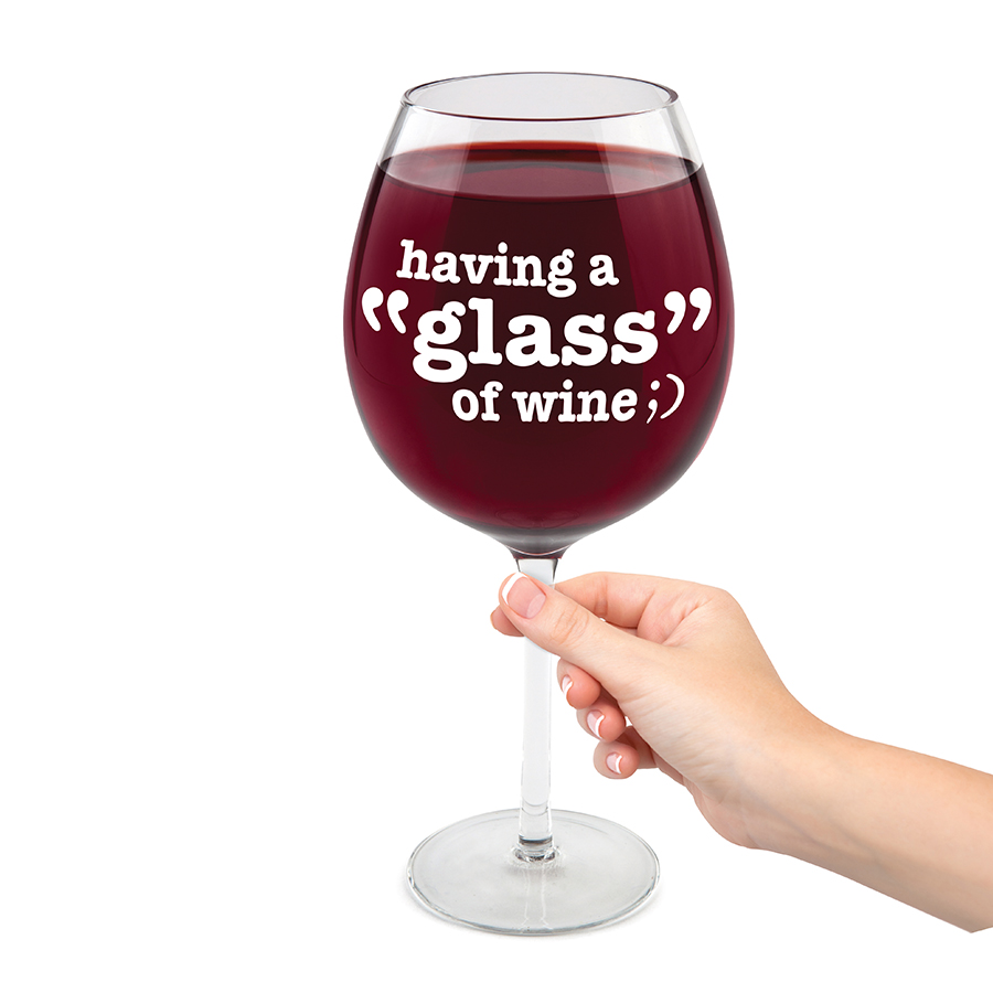 Бокал для вина 750 мл just one glass BIGMOUTH ДИЗАЙНЕРСКИЕ 00-3862988 Прозрачный  - Вид №1