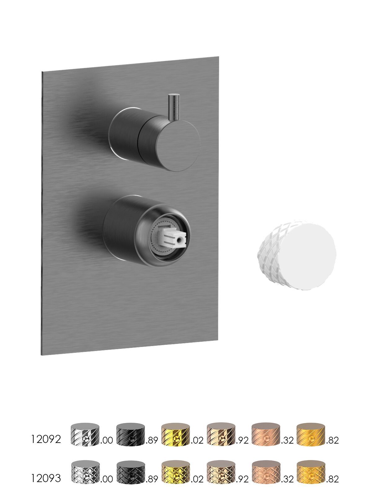 Встраиваемый смеситель для душа с пластиной Rubinetterie Frattini Pepe XLS ARCH-00103713 - Вид №7