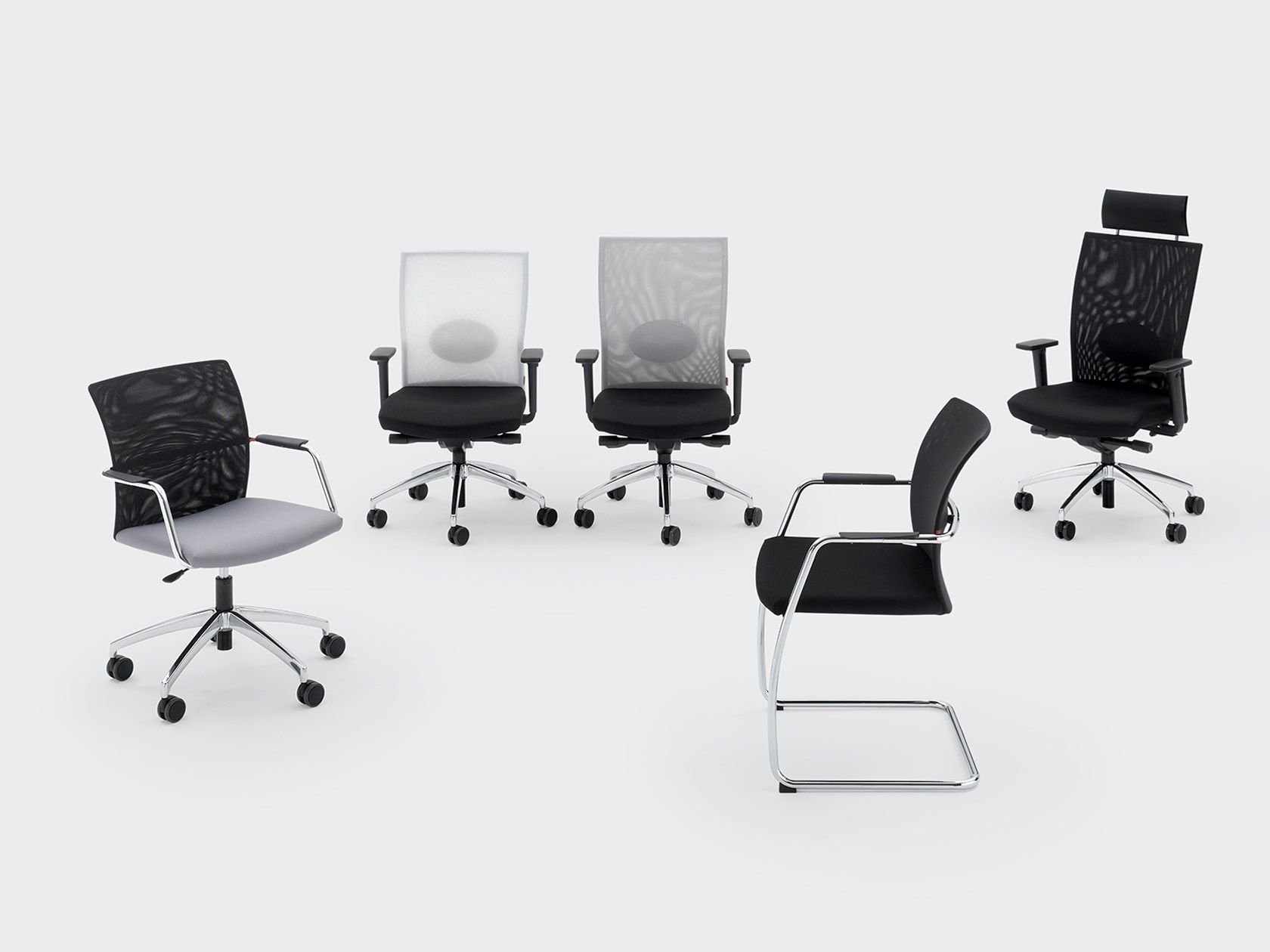 Тканевое вращающееся кресло с откидывающейся спинкой Viganò Queen Mesh ARCH-00136031 - Вид №1