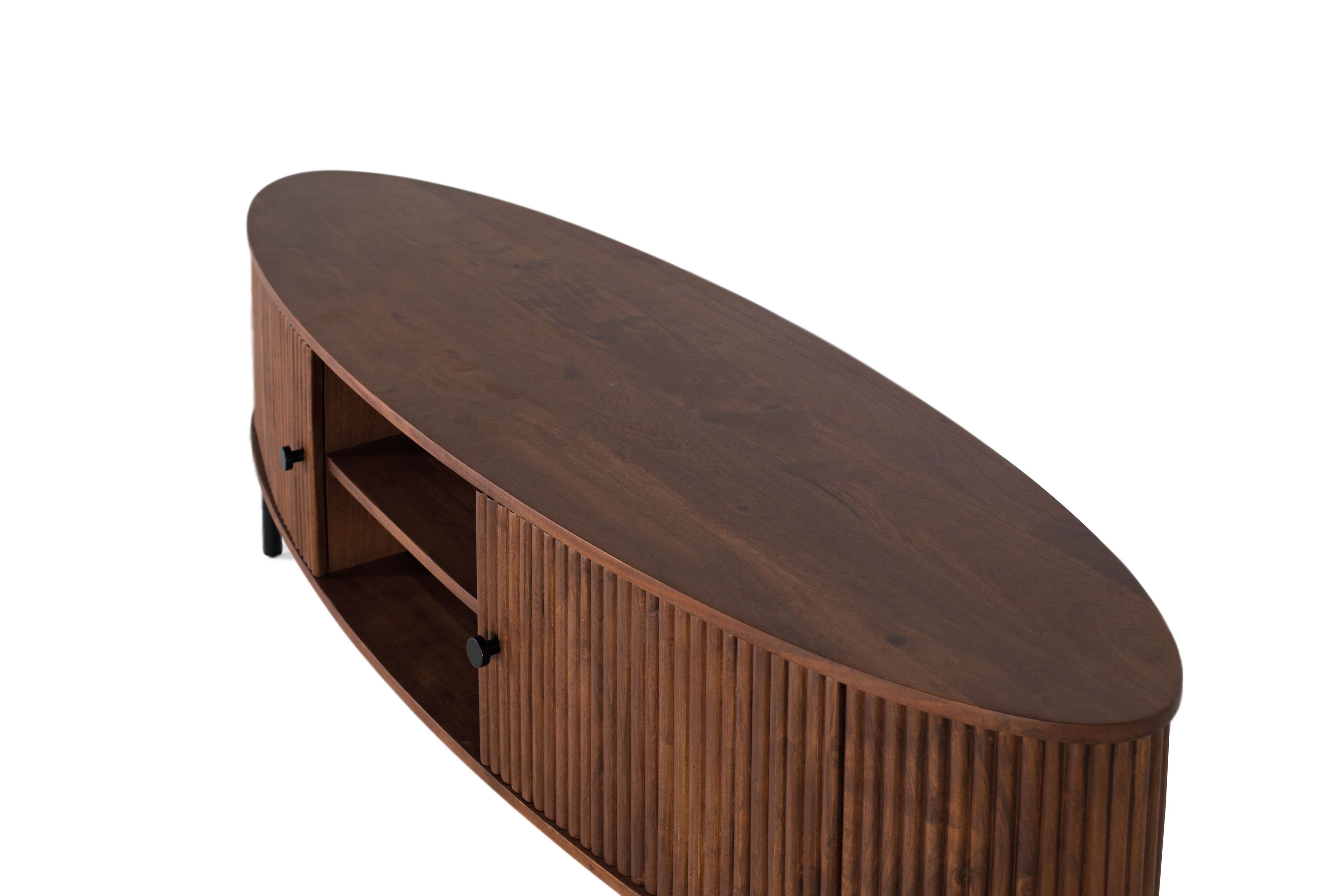 ТВ-шкаф из акации с распашными дверцами Giner y Colomer Ludhiana ARCH-00045310 - Вид №3