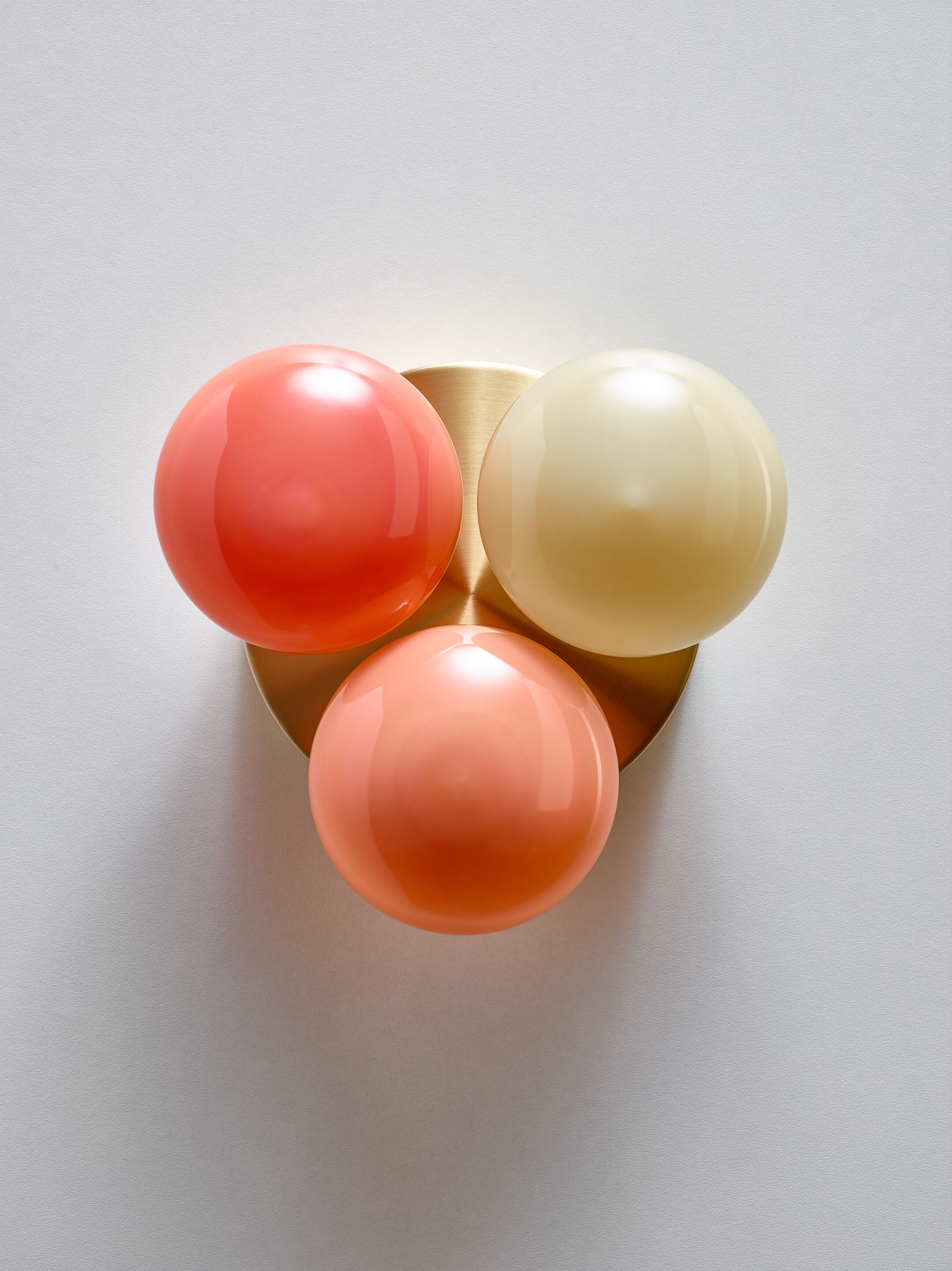 Светодиодный настенный светильник из дутого стекла и латуни SkLO DOT 3X ARCH-00061580 - Вид №8