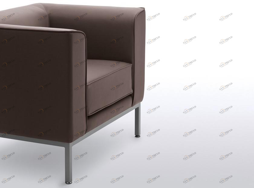 Kastel Кожаное кресло с подлокотниками Korall sun-id-1383720