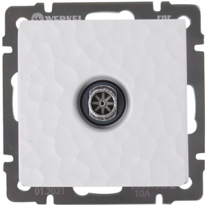 ТВ-розетка оконечная встраиваемая WERKEL белая 84684333