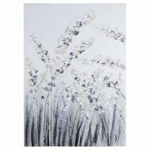 Картина в пастельных тонах с цветочными мотивами 50х70 см бело-серая Tomas Stern TOMAS STERN  00-3872594 Белый;серый;разноцветный