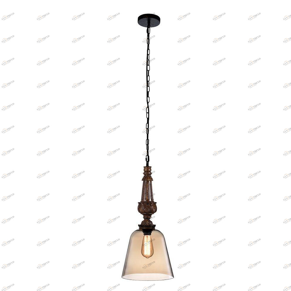 Подвесной светильник Crystal Lux Deco SP1 A Amber CRYSTAL LUX DECO 072470 Коричневый