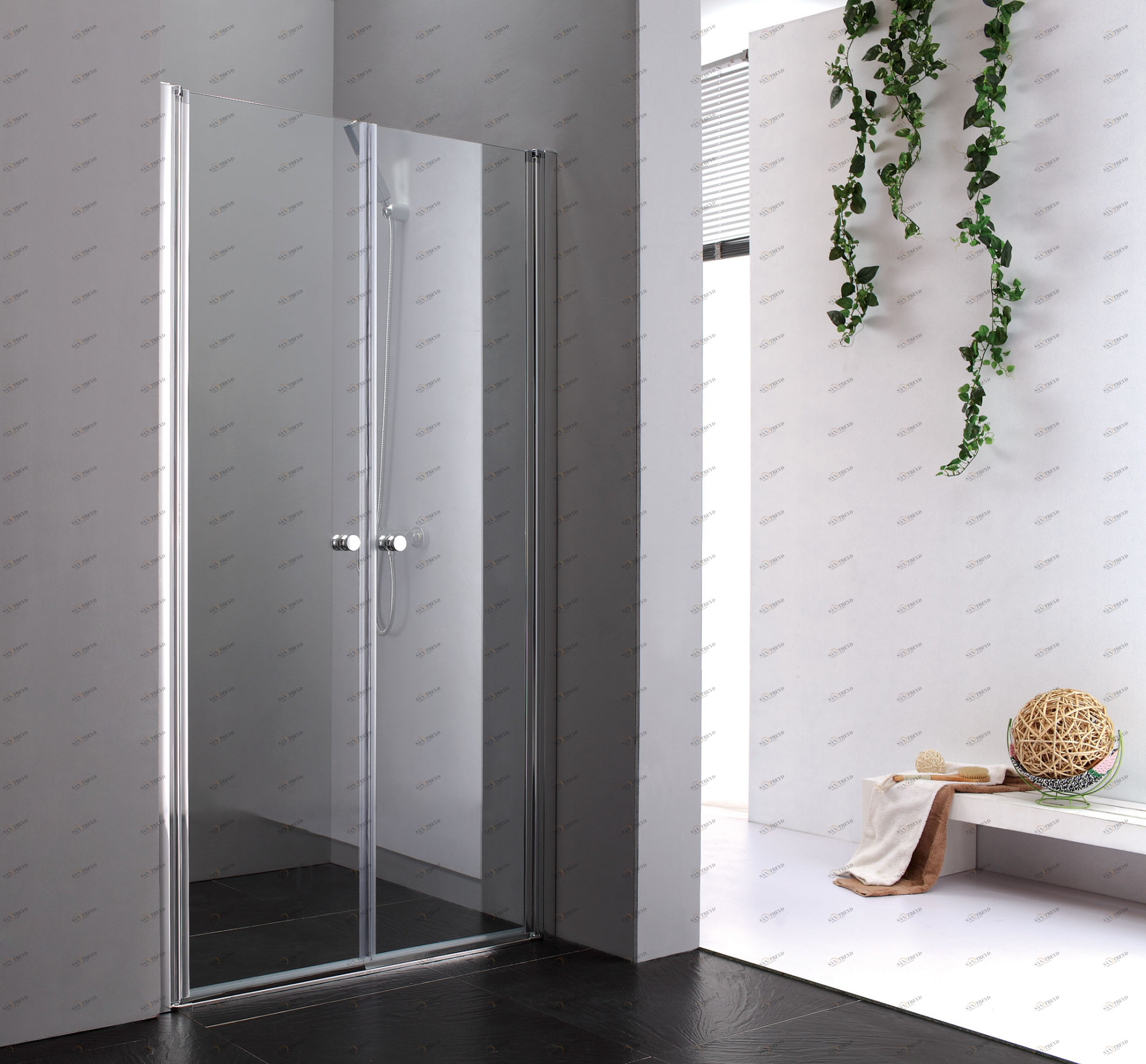 Душевая дверь в нишу CEZARES ELENA-W-B-2-90-P-Cr