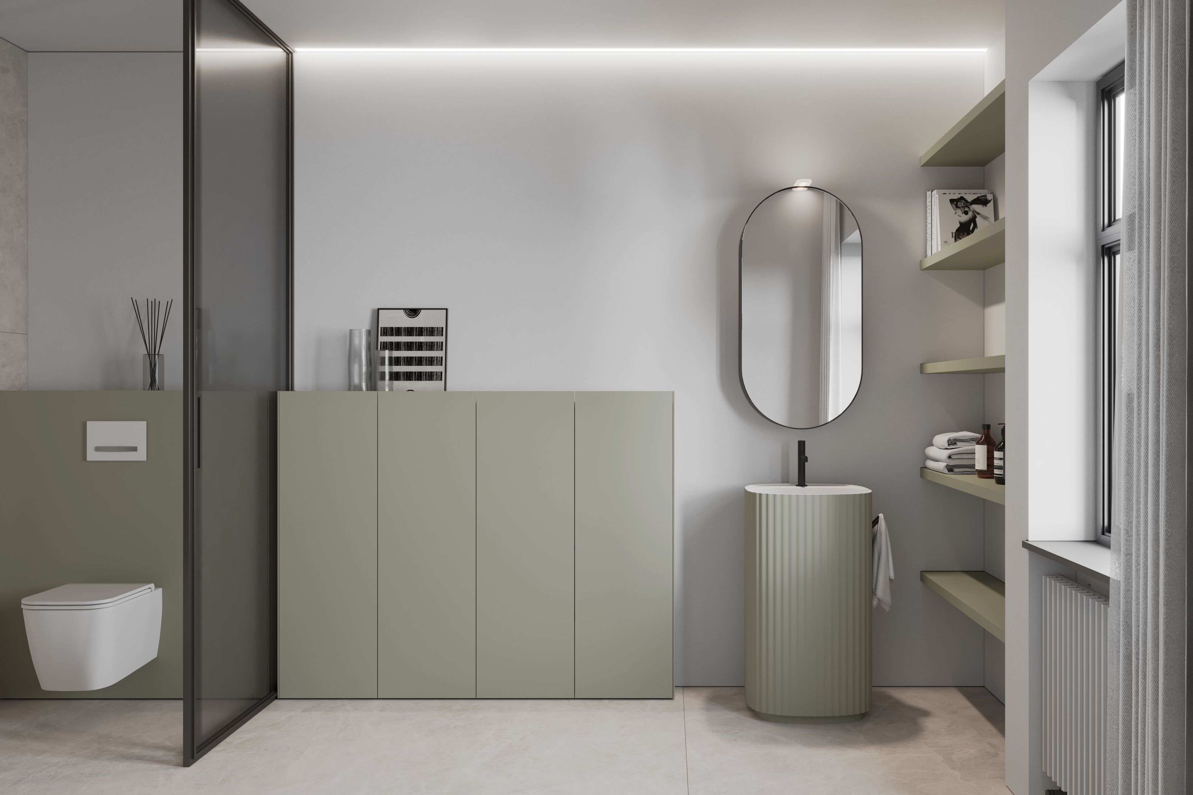 Система мебели Ideagroup Wall ARCH-00067911 - Вид №1