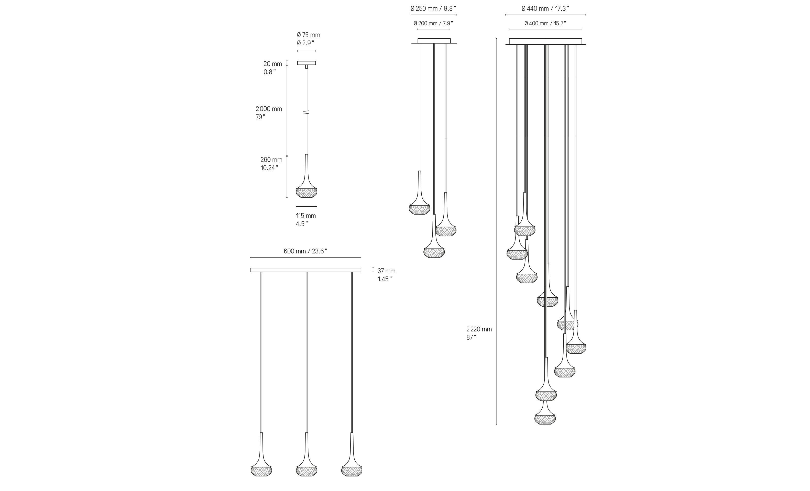 Латунный светодиодный подвесной светильник CVL Luminaires Блоха ARCH-00035924 - Вид №5
