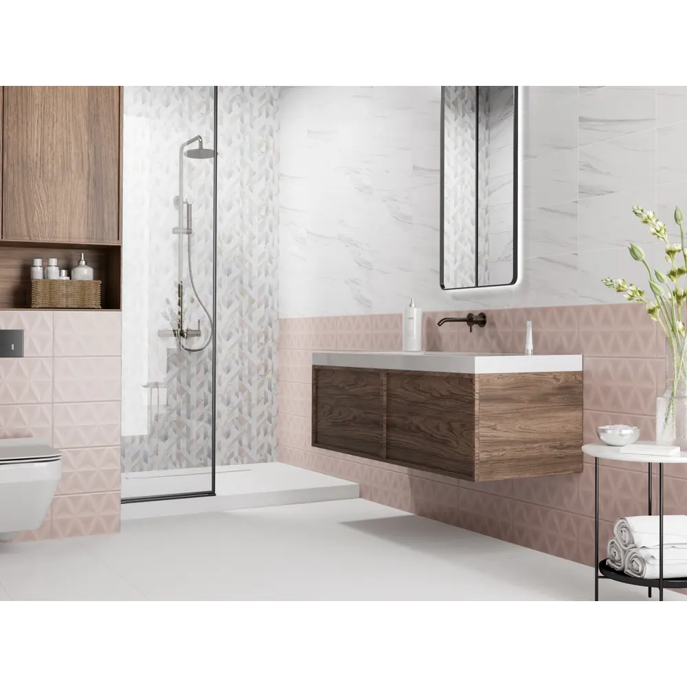 Плитка настенная Mersey Calacatta 20x40 см 1.2 м² матовая цвет серый 89364577 STLM-2090216 Santreyd - Вид №11