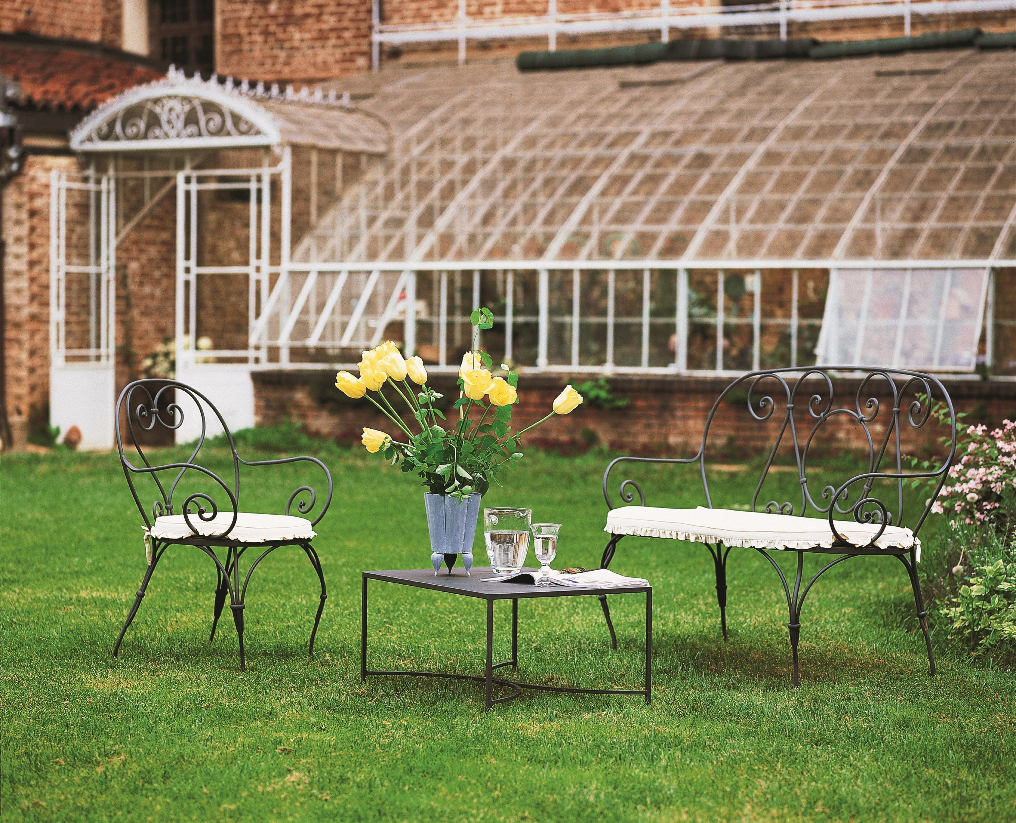 2-местный железный садовый диван Unopiù Aurora ARCH-00030969 - Вид №4