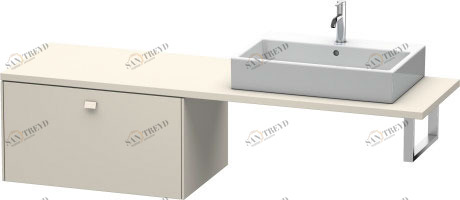 BR513409191 Brioso Шкафчик для консоли Серо-коричневый декор Duravit