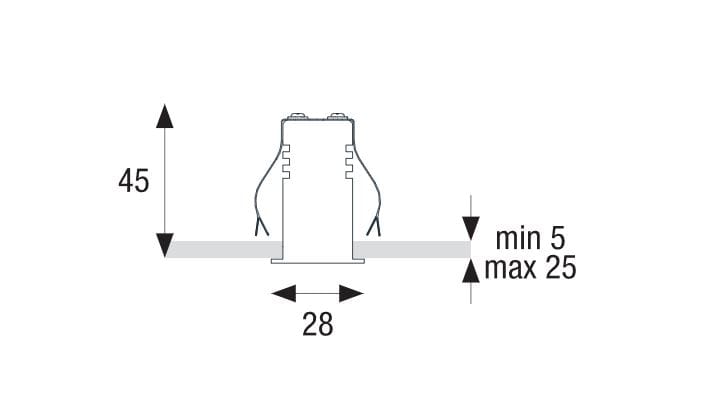 Утопленный светодиодный прожектор PAN фокус ARCH-00117259 - Вид №3