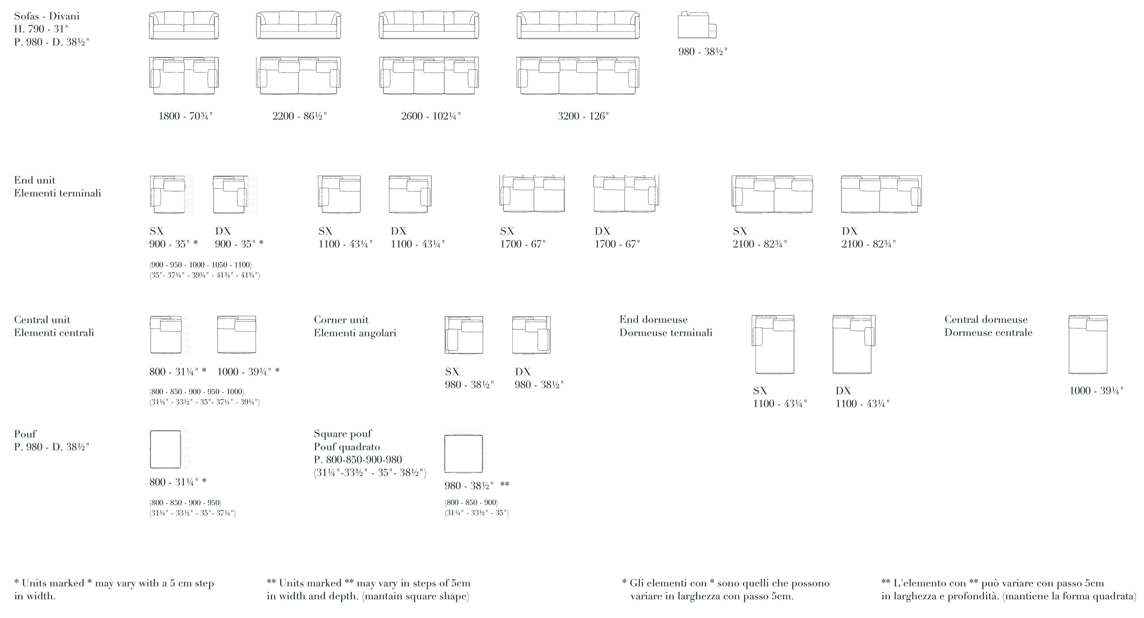 Модульный тканевый диван Lema GLEE ARCH-00029361 - Вид №17