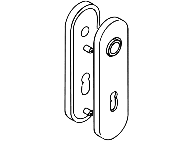 230.20PBR короткая пластина (р-техник) HEWI Komponenten | Ersatzteile  - Вид №2