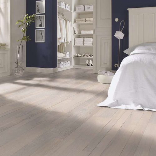 Широкий паркет Meister PС 400 Style Белый 8267 Дуб Рустик с брашью (Текстурированная) 2400х255 мм 2300200056 - Вид №8