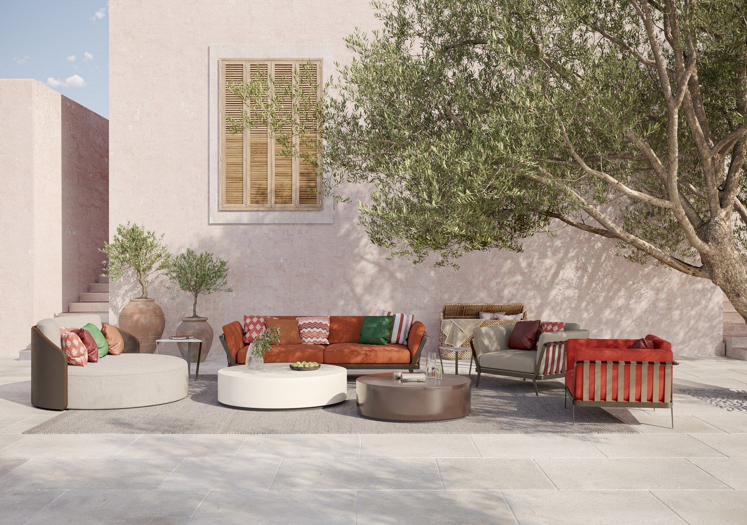 Тканевое садовое кресло с подлокотниками Formitalia Цезарь ARCH-00110769 - Вид №1