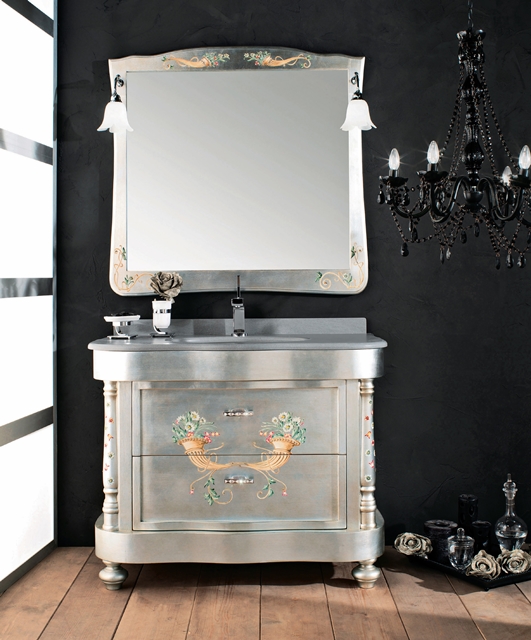 8031 Tifernoit Декорированная сусальным серебром композиция для ванной комнаты Bagno 