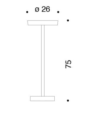 Металлическая напольная пепельница с порошковым покрытием Danese Milano Bincan ARCH-00131905 - Вид №4
