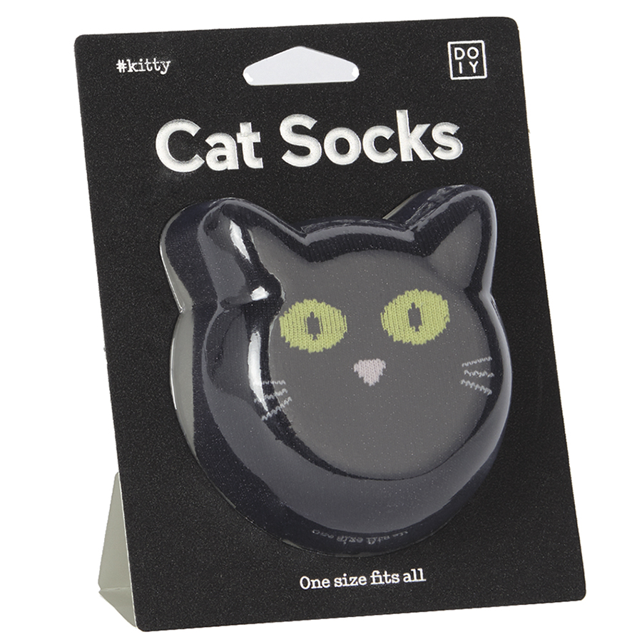 DYCATSOBK Носки cat черные Doiy  - Вид №2