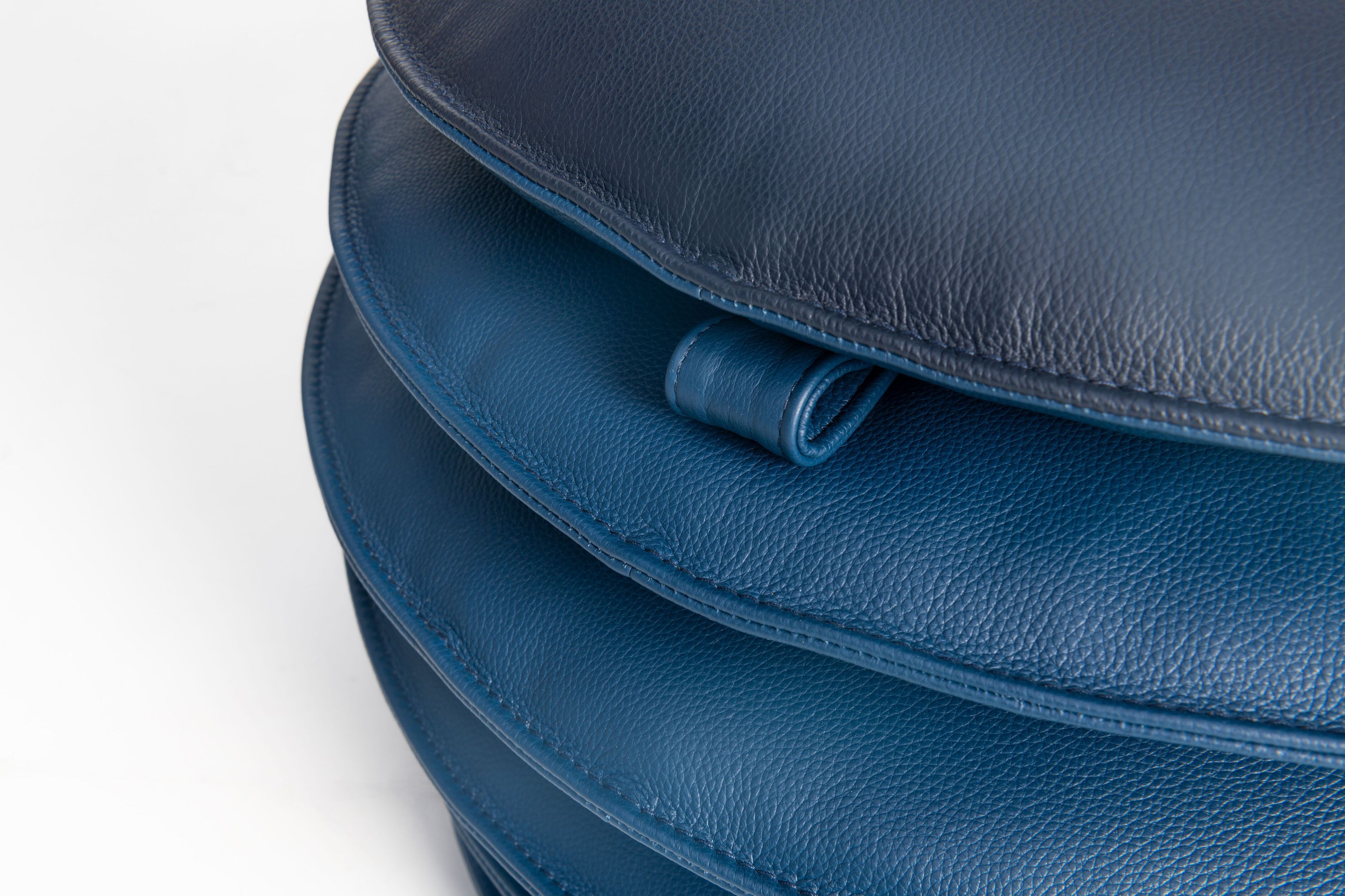 Круглый кожаный пуф de Sede DS-5050 MACARON ARCH-00121217 - Вид №4