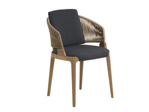 Ткань сад мягкий стул с подлокотниками