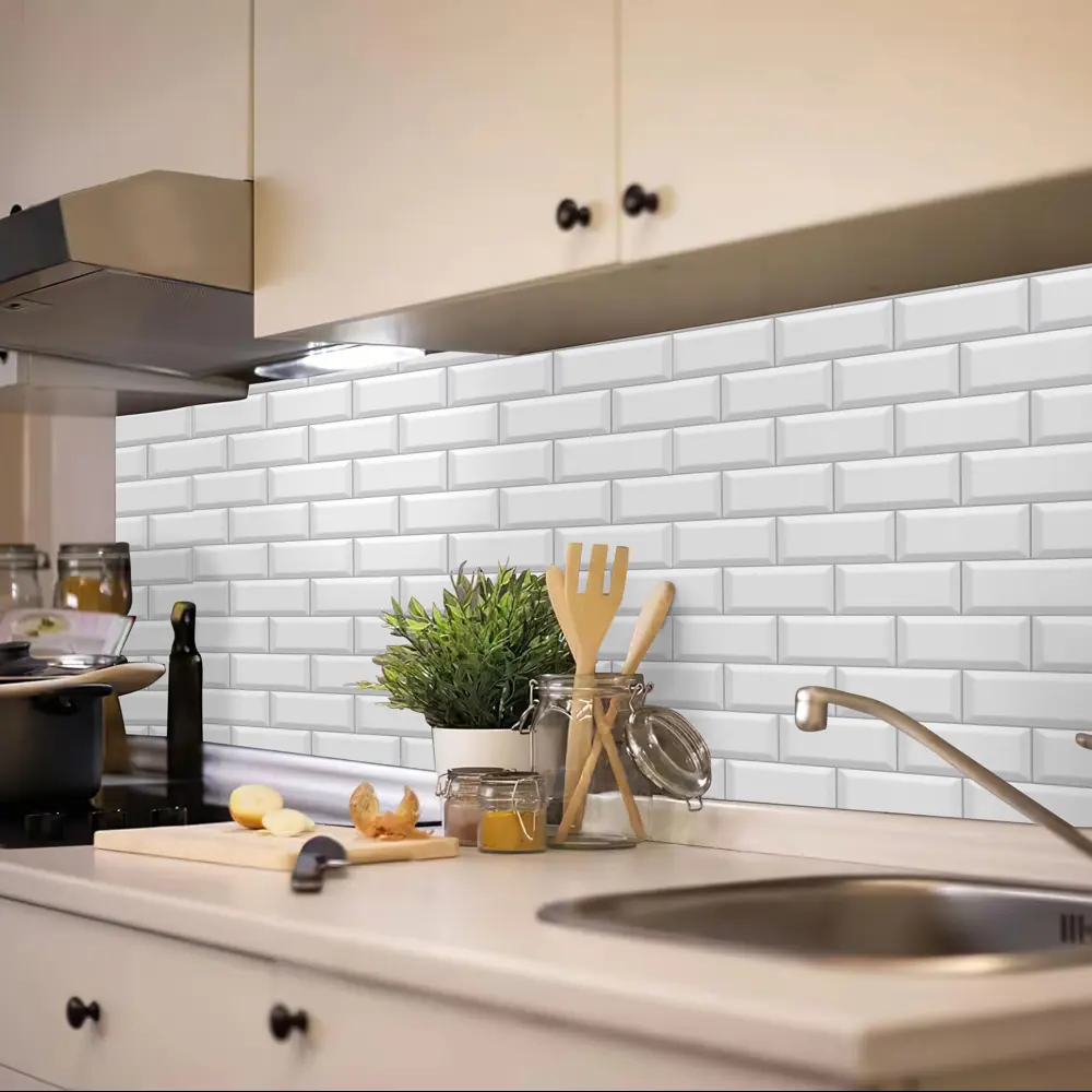 89347299 Пленка самоклеящаяся Плитка глянцевая 0.60x8 м цвет белый STLM-0814869 INSPIRE  - Вид №1