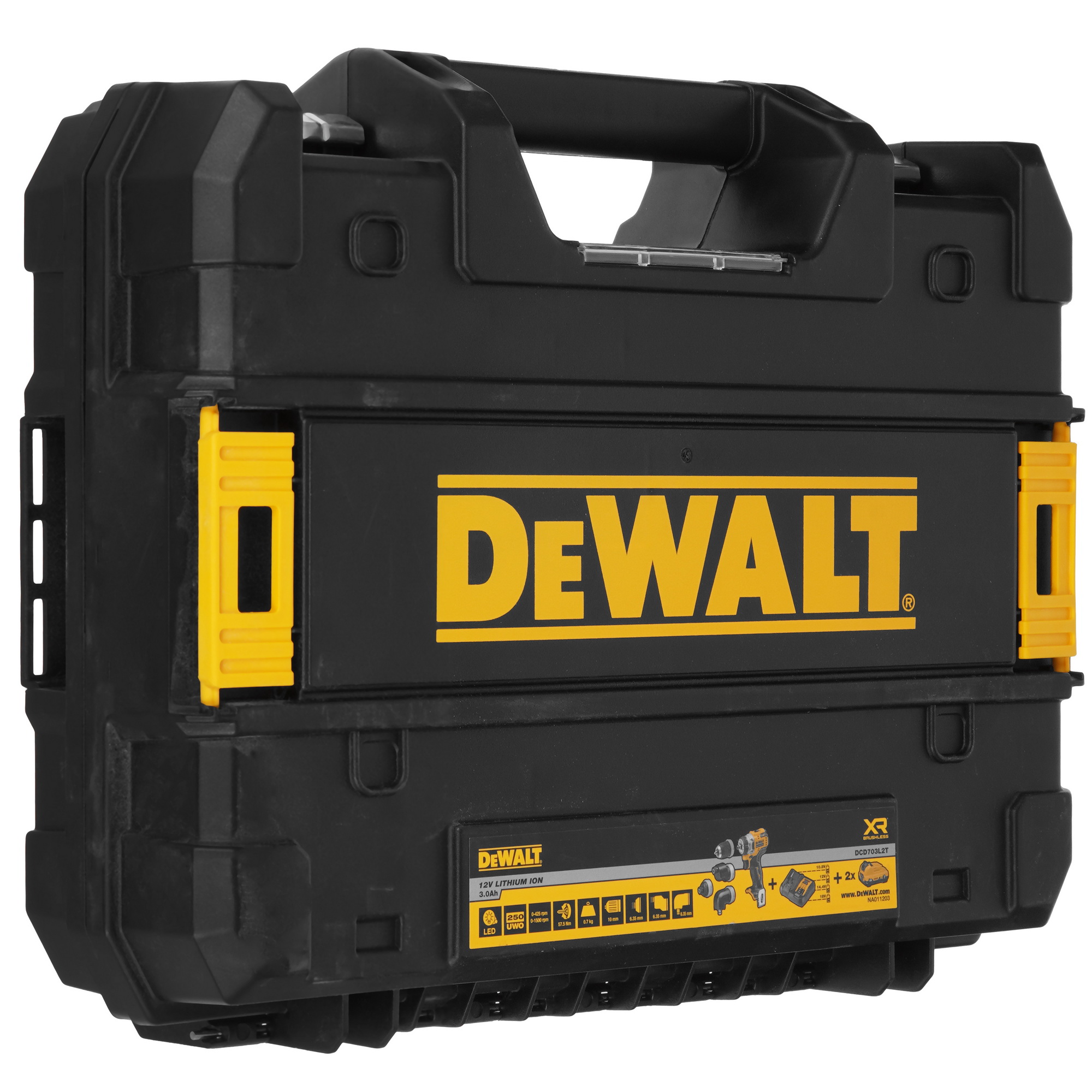 Дрель-шуруповерт DeWalt DCD703L2T-QW XR 10.8/12V 5437861 STDN-0116199 - Вид №9