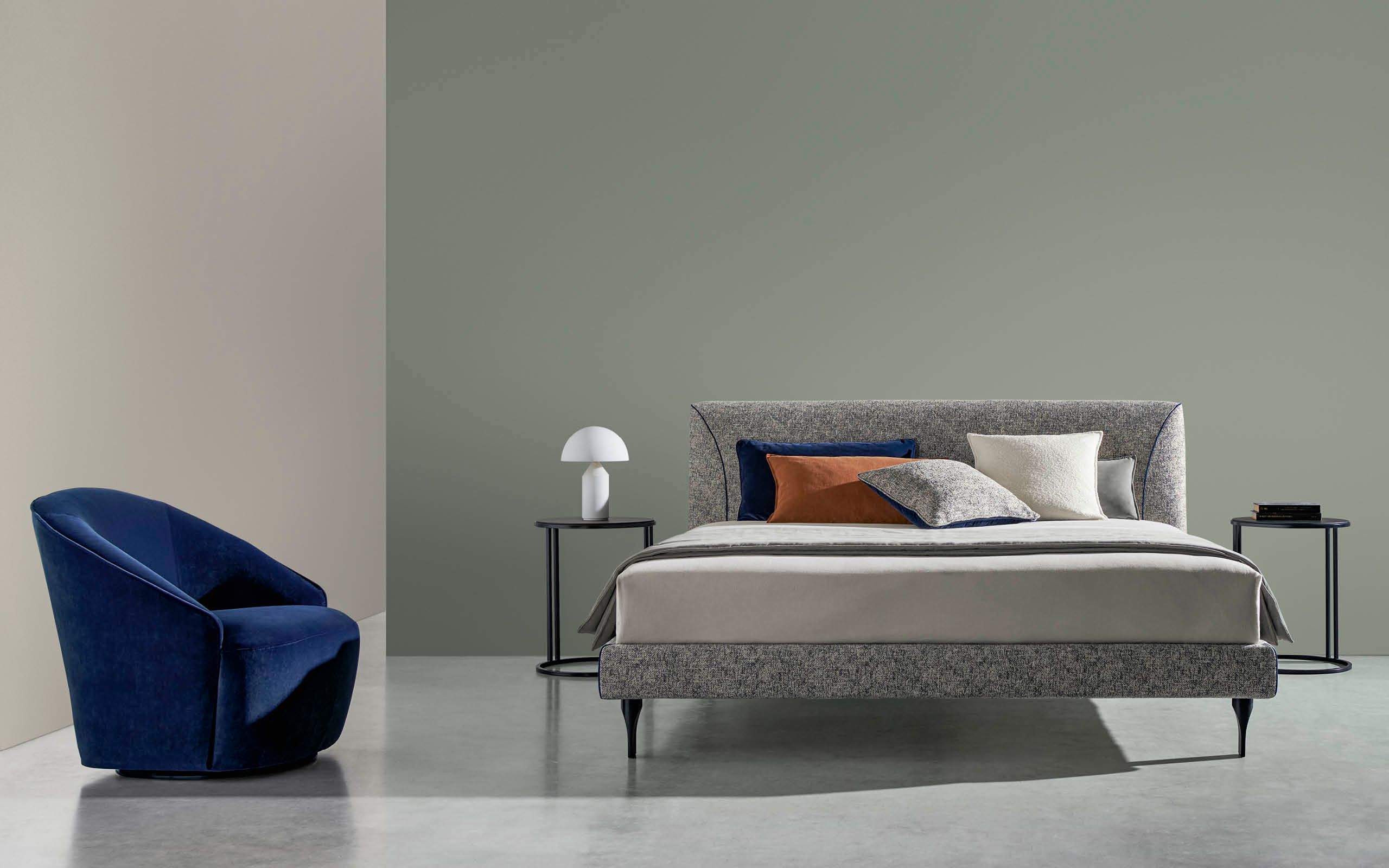 Двуспальная кровать с мягкой тканью Twils ISS ARCH-00085508 - Вид №9